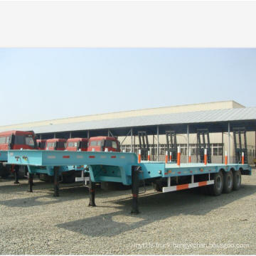 sinotruk 60 ton 14m machinery transport low bed trailer